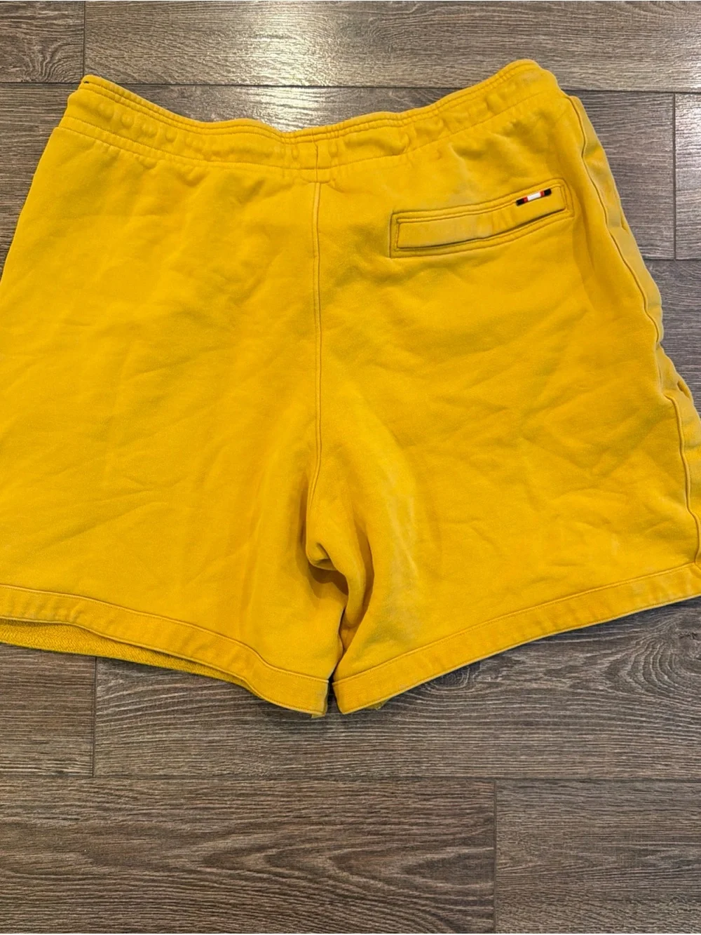 Jordan Men's Mustard Yellow Athletic Shorts with Jumpman Patch